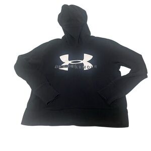 Under Armour Hoodie‎ Girls Black Medium Long Sleeve Casual Cowl Neck Comfortable